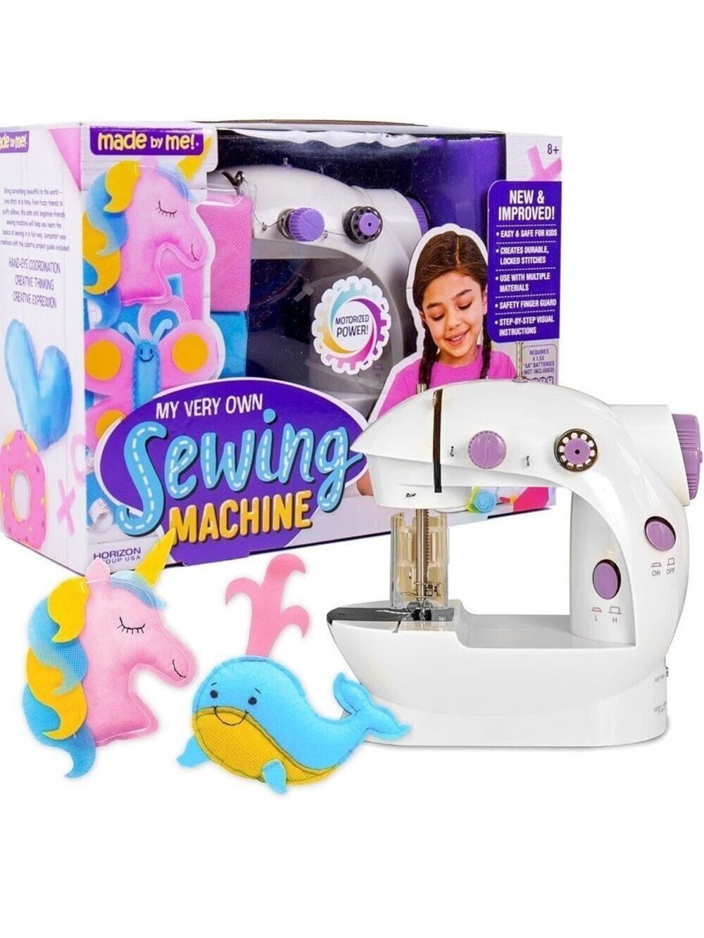 Sewing Machine for Kids - White and Purple
